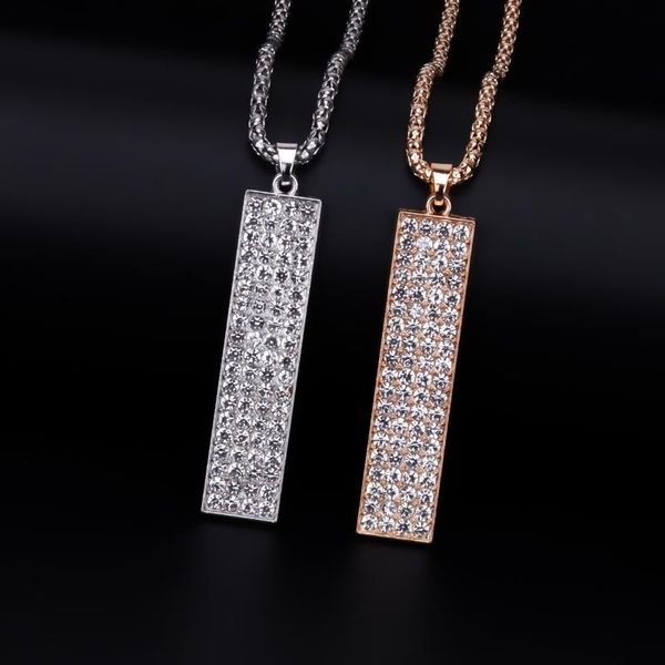 chains geometric rectangle full inlaid zircon necklace men and women jewelry hip hop rock fashion pendant accessory gift, Silver
chains geometric rectangle full inlaid zircon necklace men and women jewelry hip hop rock fashion pendant accessory gift, Silver