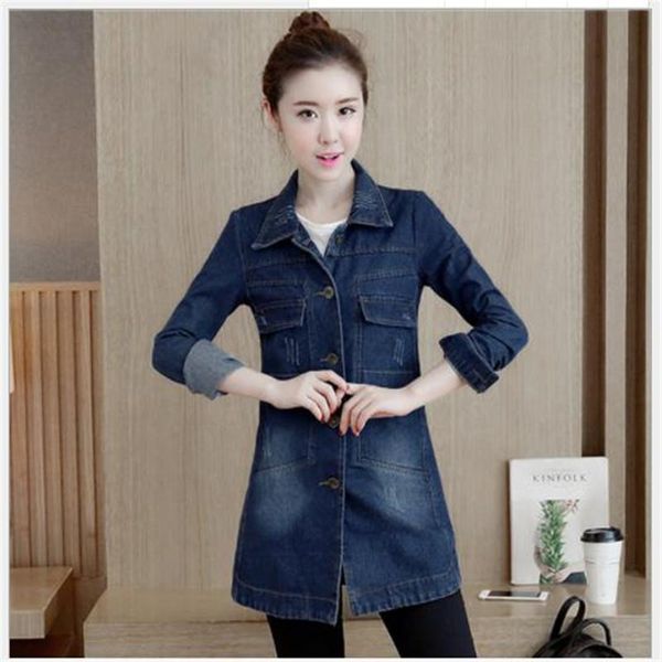 women's jackets 2021 women denim jacket spring autumn plus size 5xl coat female medium-long slim button jeans femme casual h308, Black;brown
women's jackets 2021 women denim jacket spring autumn plus size 5xl coat female medium-long slim button jeans femme casual h308, Black;brown