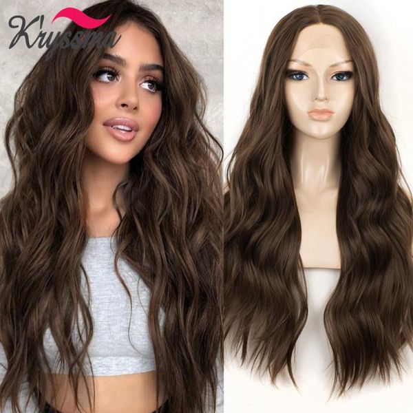 synthetic wigs kryssma lace front wig brown long wavy for women women's cosplay 13x4 middle part heat resistant, Black
synthetic wigs kryssma lace front wig brown long wavy for women women's cosplay 13x4 middle part heat resistant, Black