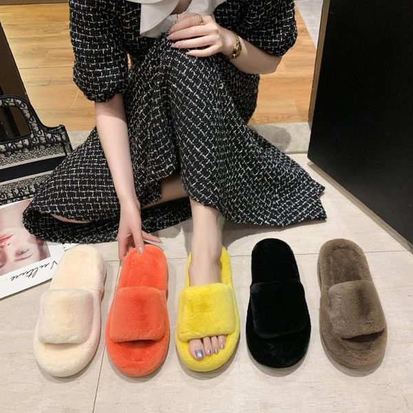 fashion women furry slides big fur yellow platform comfortable soft girls flat slippers drop, Black
fashion women furry slides big fur yellow platform comfortable soft girls flat slippers drop, Black