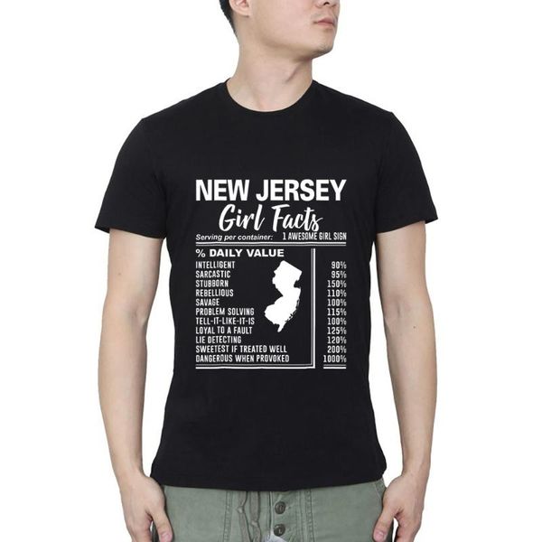 men's t-shirts in jersey girl facts streetwear o neck t-shirt summer casual, White;black
men's t-shirts in jersey girl facts streetwear o neck t-shirt summer casual, White;black