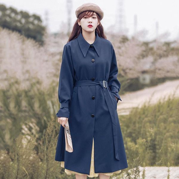 women's trench coats spring autumn women loose white long coat with belt casual female single breasted chic ol windbreaker outwear, Tan;black
women's trench coats spring autumn women loose white long coat with belt casual female single breasted chic ol windbreaker outwear, Tan;black