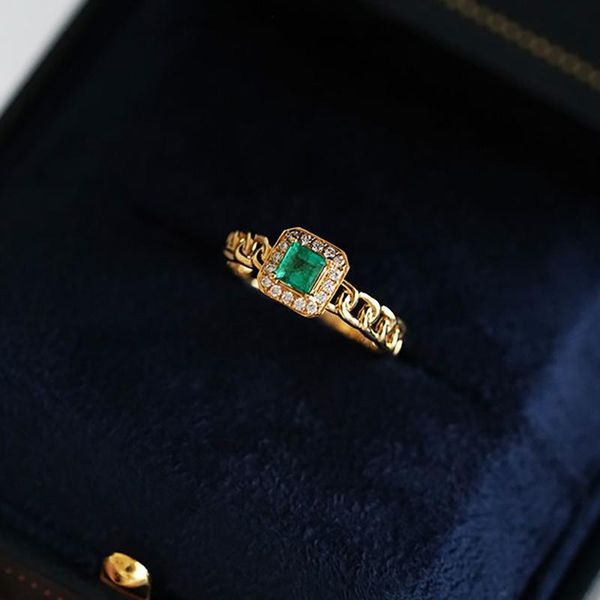 original silver diamond natural green crystal opening adjustable ring retro elegant light luxury charm female jeweler cluster rings, Golden;silver
original silver diamond natural green crystal opening adjustable ring retro elegant light luxury charm female jeweler cluster rings, Golden;silver