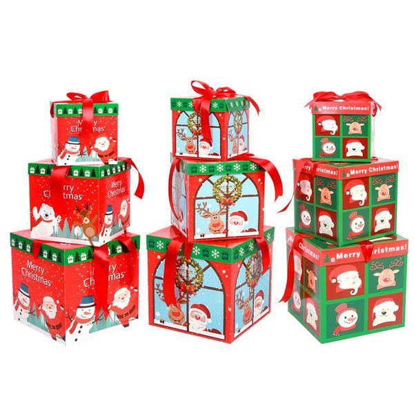 gift wrap 3pcs christmas decorations for home paper box boxes sweets party decoration candy chocolate packaging navidad 
gift wrap 3pcs christmas decorations for home paper box boxes sweets party decoration candy chocolate packaging navidad
