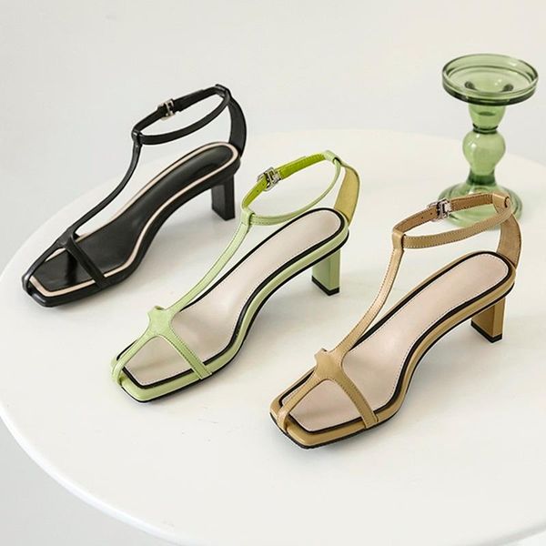 genuine leather women summer shoes ladies high heels quality girls office dress party sandals, Black
genuine leather women summer shoes ladies high heels quality girls office dress party sandals, Black