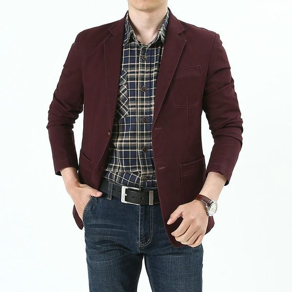 men's suits & blazers brand casual blazer men cotton men's slim fit multi-pocket suit jackets male homme for father's g, White;black
men's suits & blazers brand casual blazer men cotton men's slim fit multi-pocket suit jackets male homme for father's g, White;black