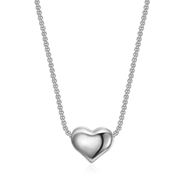 pendant necklaces fashion stainless steel tiny minimalist smooth heart necklace for women jewelry valentine's day gift, Silver
pendant necklaces fashion stainless steel tiny minimalist smooth heart necklace for women jewelry valentine's day gift, Silver