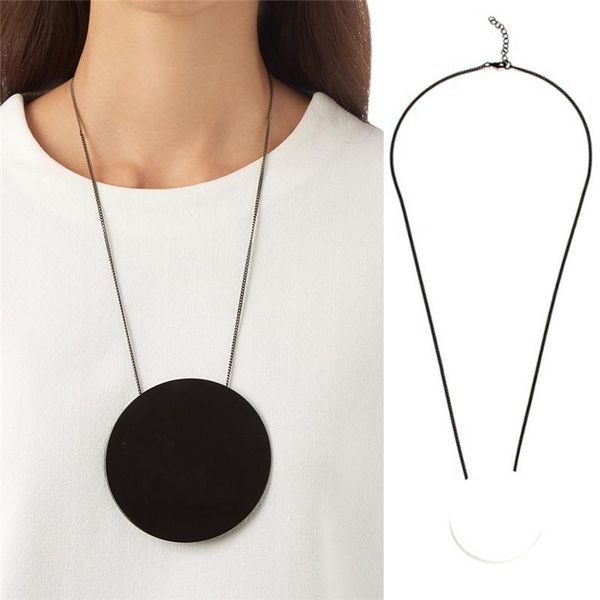 pendant necklaces pinksee fashion acrylic round necklace simple design sweater chain for women jewelry, Silver
pendant necklaces pinksee fashion acrylic round necklace simple design sweater chain for women jewelry, Silver