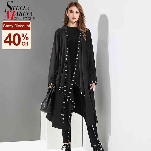 korean women's loose et, long ribbon et with metal hol and openings, black, large, 3843
korean women's loose et, long ribbon et with metal hol and openings, black, large, 3843