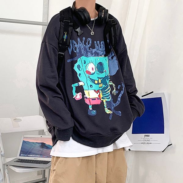 men's hoodies & sweatshirts new cotton casual loose round neck homme pullover male cartoon printing coats streetwear m-5xl 550z, Black
men's hoodies & sweatshirts new cotton casual loose round neck homme pullover male cartoon printing coats streetwear m-5xl 550z, Black