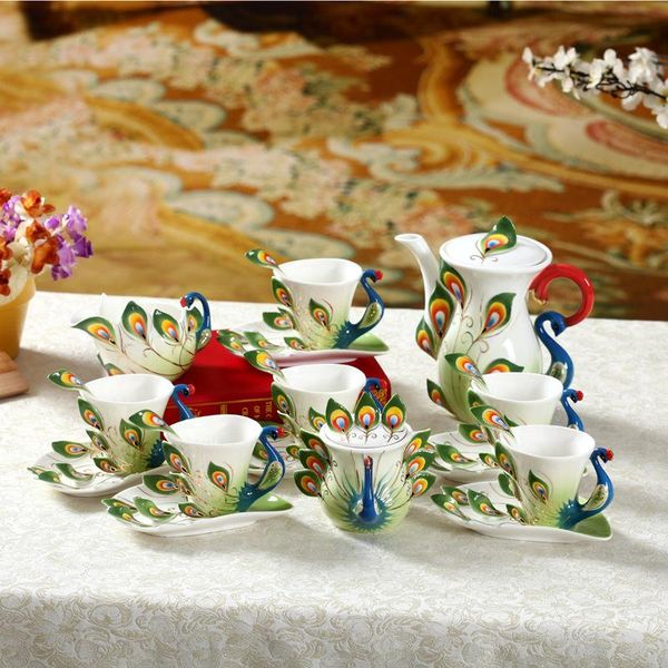 cups & saucers enamel 21 head green peacock coffee cup saucer western-style elegant ceramic creative gift set
cups & saucers enamel 21 head green peacock coffee cup saucer western-style elegant ceramic creative gift set