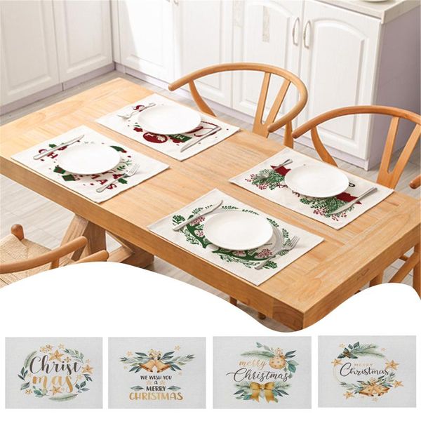 mats & pads christmas pattern placemat dining table mat drink coasters cotton linen pad cup 32x42cm kitchen accessories
mats & pads christmas pattern placemat dining table mat drink coasters cotton linen pad cup 32x42cm kitchen accessories