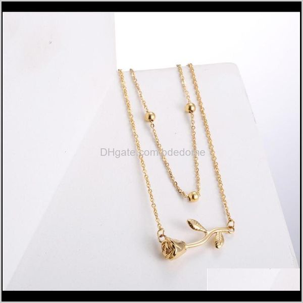& pendants drop delivery 2021 gold flower pendant necklace stainless steel beautiful rose bead necklaces chain double layer jewelry sweater, Silver
& pendants drop delivery 2021 gold flower pendant necklace stainless steel beautiful rose bead necklaces chain double layer jewelry sweater, Silver