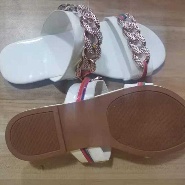 new Casual shoes candy 2021 color fashion diamond chain slippers sandals 06PK OL8U, White
new Casual shoes candy 2021 color fashion diamond chain slippers sandals 06PK OL8U, White