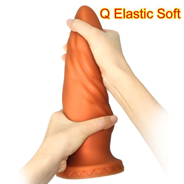 

sex toy massager Massage Silicone Huge Anal Dildo Big Butt Plug Vagina Anus Expander Stimulator Prostate Massager Adult Sex Toy For Gay Men Women Sextoys HIMI