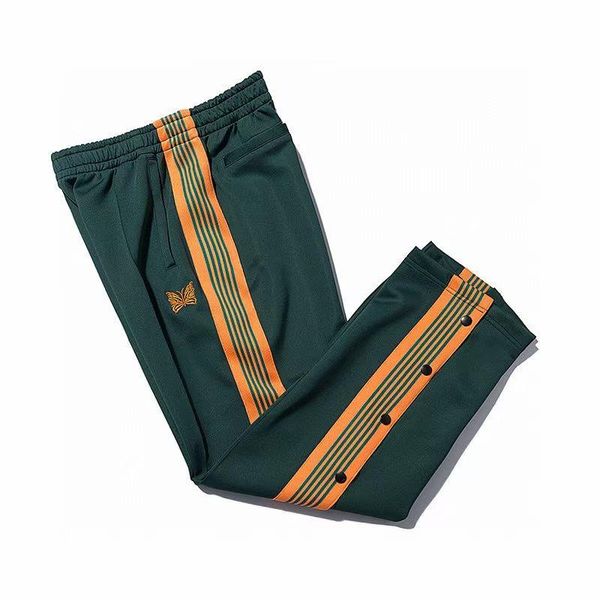 men's pants green awge needles men women casual side buckle sweatpants outdoor streetwear, Black
men's pants green awge needles men women casual side buckle sweatpants outdoor streetwear, Black