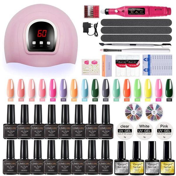 nail art kits limegirl set gel polish glitter manicure base kit need uv led lamp semi permanent paint hybrid nails tools
nail art kits limegirl set gel polish glitter manicure base kit need uv led lamp semi permanent paint hybrid nails tools