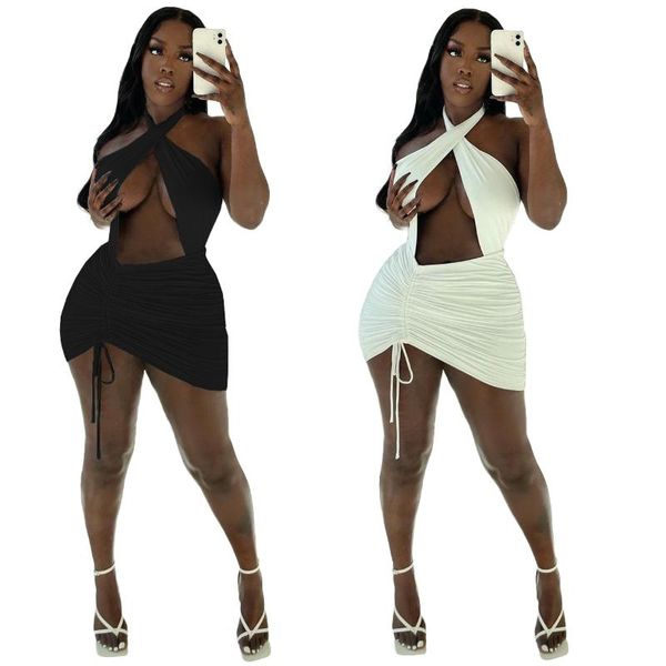 casual dresses donsignet women's solid color pleated dress summer fashion breast wrap hollow out drawstring women vestidos, Black;gray
casual dresses donsignet women's solid color pleated dress summer fashion breast wrap hollow out drawstring women vestidos, Black;gray
