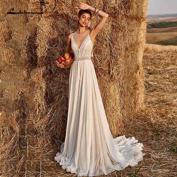 new spaghetti straps boho beach wedding 2021 illusion chiffon with lace a line bridal es vestidos de renda e7py, White
new spaghetti straps boho beach wedding 2021 illusion chiffon with lace a line bridal es vestidos de renda e7py, White