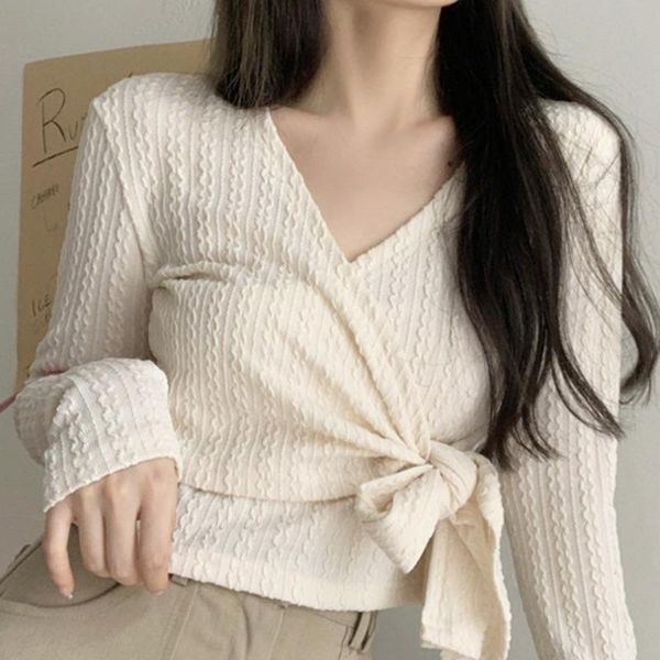 women's blouses & shirts pure spice girl short spring and autumn winter 2021 design v-neck with long sleeve bottoming shirt, White
women's blouses & shirts pure spice girl short spring and autumn winter 2021 design v-neck with long sleeve bottoming shirt, White