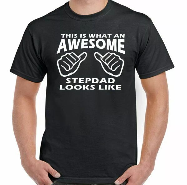 stepfather t-shirt this is what an awesome looks like mens funny father day, White;black
stepfather t-shirt this is what an awesome looks like mens funny father day, White;black