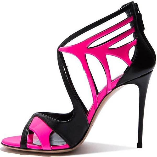 hollow stiletto sandals open toe cut out zip female+shoes runway party designer shoes handmade manufacturer, Black
hollow stiletto sandals open toe cut out zip female+shoes runway party designer shoes handmade manufacturer, Black