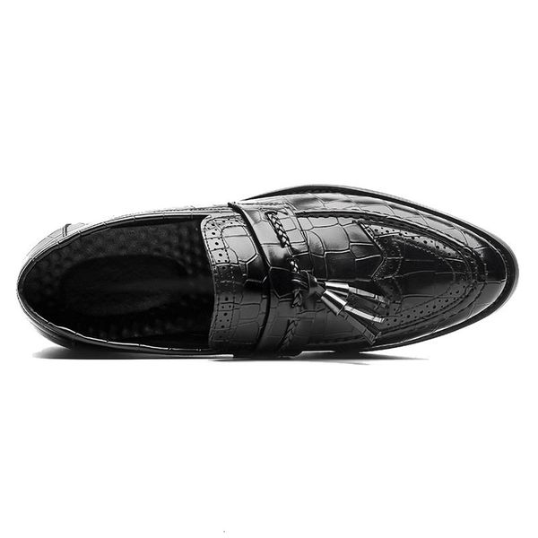dress shoes new design men brogues slip on leather loafers british style vintage tassel casual driving flats comfortable tocx, Black
dress shoes new design men brogues slip on leather loafers british style vintage tassel casual driving flats comfortable tocx, Black