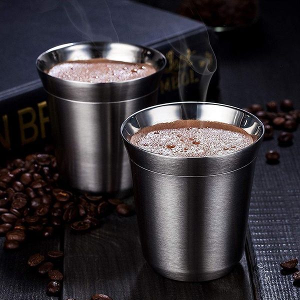 stainless steel coffee mug cup kitchen double-layer heat insulated cups water beer tumblers glasses shatterproof & saucers
stainless steel coffee mug cup kitchen double-layer heat insulated cups water beer tumblers glasses shatterproof & saucers