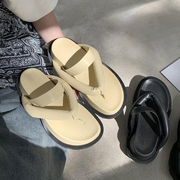 slippers large size 35-40 outer wear women's flip flops summer simple atmosphere thick bottom casual beach shoes non-slip. d8g5, Black
slippers large size 35-40 outer wear women's flip flops summer simple atmosphere thick bottom casual beach shoes non-slip. d8g5, Black