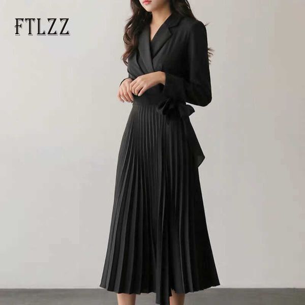 vintage black pleated dres slim v neck fashion spring autumn long robe vestidos ladies elegant bandage dresses clothes 210602, Black;gray
vintage black pleated dres slim v neck fashion spring autumn long robe vestidos ladies elegant bandage dresses clothes 210602, Black;gray