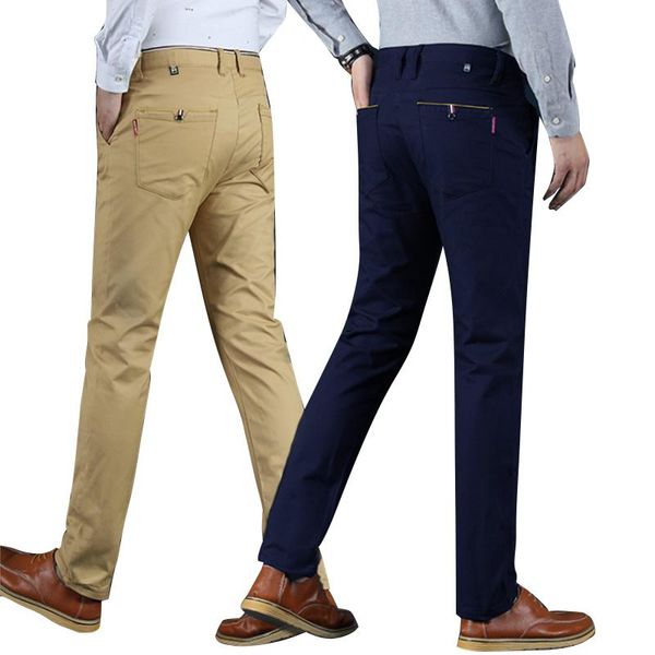 classic men casual pants business fitting cotton stretch trousers clothing men's, Black
classic men casual pants business fitting cotton stretch trousers clothing men's, Black