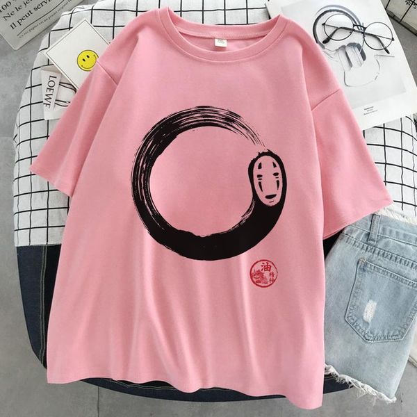 women's t-shirt spirited away no face man graphic print women harajuku aesthetic pink tshirt 2021 summer fashion female t shirt, White
women's t-shirt spirited away no face man graphic print women harajuku aesthetic pink tshirt 2021 summer fashion female t shirt, White