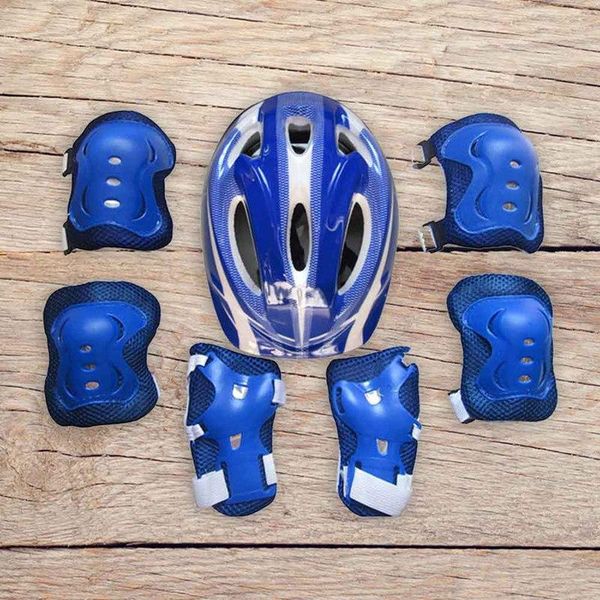 7pcs/set kids boy girl safety helmet knee elbow pad sets children cycling skate bicycle protection guard & pads, Black;gray
7pcs/set kids boy girl safety helmet knee elbow pad sets children cycling skate bicycle protection guard & pads, Black;gray