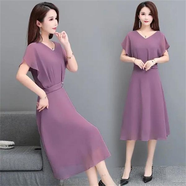 party dresses 2021 summer style women's plus size short-sleeved chiffon skirt ladies fashion casual waist dress, White;black
party dresses 2021 summer style women's plus size short-sleeved chiffon skirt ladies fashion casual waist dress, White;black