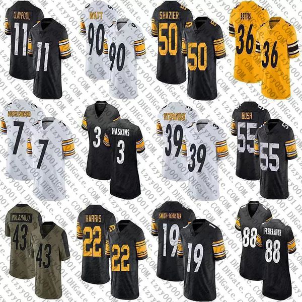 22 najee harris 90 t.j. watt 11 chase claypool football jerseys 7 ben roethlisberger 9 chris boswell minkah fitzpatrick troy polamalu pat fr, Black;red
22 najee harris 90 t.j. watt 11 chase claypool football jerseys 7 ben roethlisberger 9 chris boswell minkah fitzpatrick troy polamalu pat fr, Black;red
