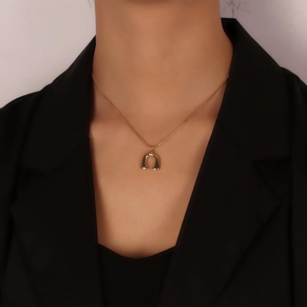 stainless steel pendant letter u sweater chain titanium necklace 2021 trend jewelry chokers, Golden;silver
stainless steel pendant letter u sweater chain titanium necklace 2021 trend jewelry chokers, Golden;silver
