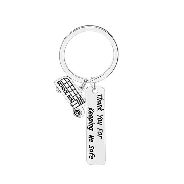 keychains keychain woman letter key chain men thank you for keeping me safe school bus pendant ring holder jewelry llaveros, Silver
keychains keychain woman letter key chain men thank you for keeping me safe school bus pendant ring holder jewelry llaveros, Silver