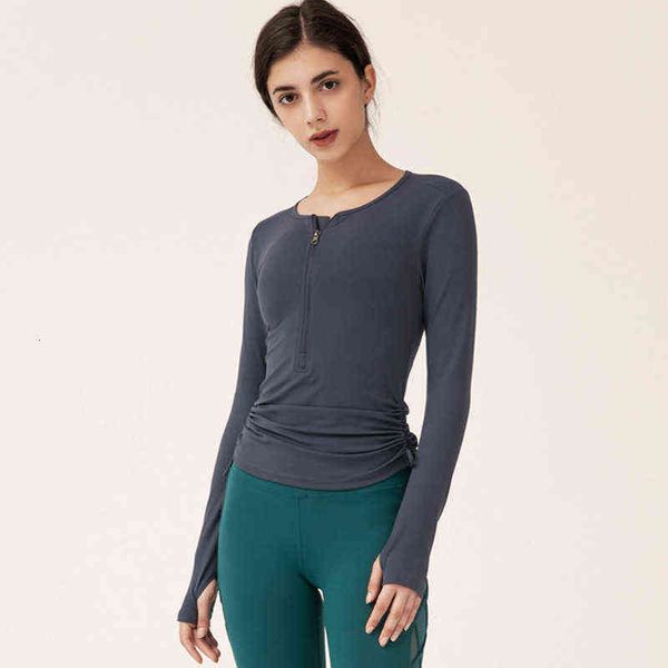 women's t-shirt jackets autumn and winter tight yoga long sleeve t-shirt drawstring waist running sports fitns suit zipper, White
women's t-shirt jackets autumn and winter tight yoga long sleeve t-shirt drawstring waist running sports fitns suit zipper, White