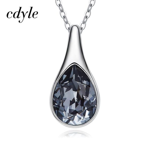 pendant necklaces cdyle exquiste women's party jewelry embellished with crystal rhodium plating black teardrop stone necklace gift, Silver
pendant necklaces cdyle exquiste women's party jewelry embellished with crystal rhodium plating black teardrop stone necklace gift, Silver