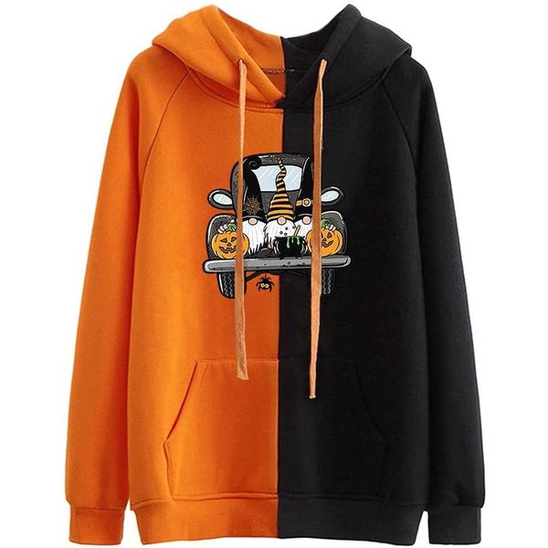 car pattern comfortable women's hoodie halloween pattern sweatshirt color block orange and black patchwork sweatshirt long sleeve pumpk
car pattern comfortable women's hoodie halloween pattern sweatshirt color block orange and black patchwork sweatshirt long sleeve pumpk