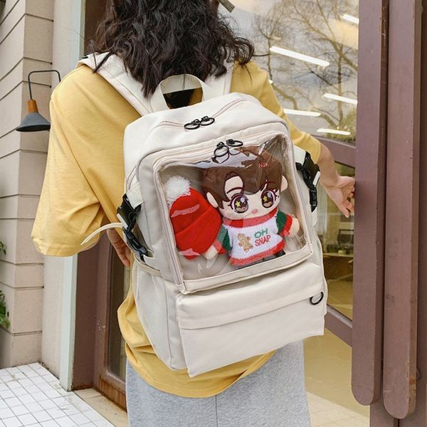 backpack animation peripheral soft girl creative transparent pain bag funny personality diy badge doll schoolbag, Black;red
backpack animation peripheral soft girl creative transparent pain bag funny personality diy badge doll schoolbag, Black;red
