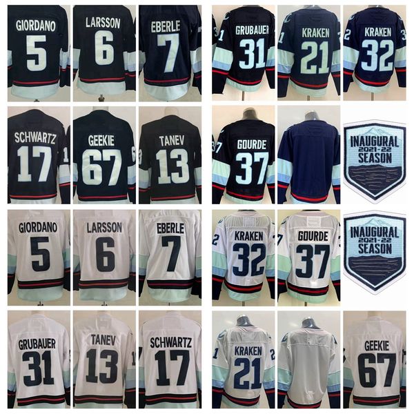 2021 inaugural hockey jersey 32 21 5 mark giordano (c) 7 eberle 17 jaden schwartz brandon tanev yanni gourde philipp grubauer adam larsson m, Black;red
2021 inaugural hockey jersey 32 21 5 mark giordano (c) 7 eberle 17 jaden schwartz brandon tanev yanni gourde philipp grubauer adam larsson m, Black;red
