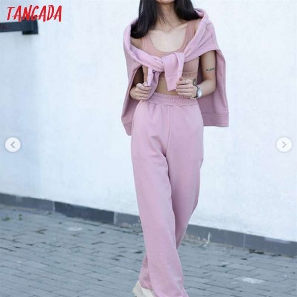 tangada autumn women's sets cotton suit oversized 2 pieces o neck female casual hoodies sweatshirt pants suits 6l31 210925, White
tangada autumn women's sets cotton suit oversized 2 pieces o neck female casual hoodies sweatshirt pants suits 6l31 210925, White