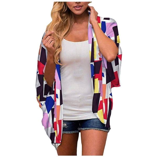 summer blouse women chiffon kimono cardigan floral print open front loose beach cover up casual thin blusas mujer a40 women's blouses, White
summer blouse women chiffon kimono cardigan floral print open front loose beach cover up casual thin blusas mujer a40 women's blouses, White
