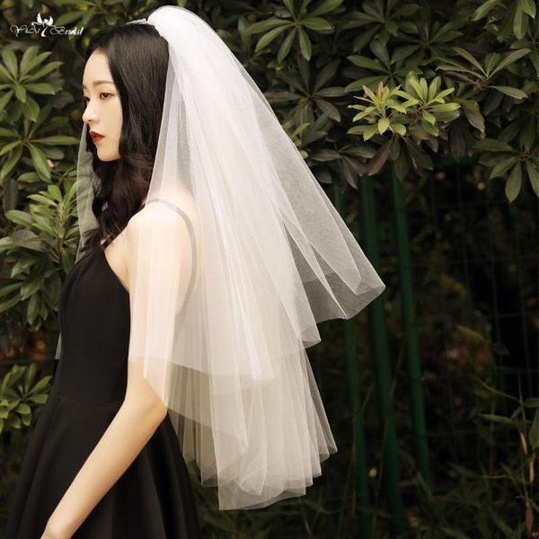 bridal veils lzp561 accessories solid color short veil simple two layers wedding, Black
bridal veils lzp561 accessories solid color short veil simple two layers wedding, Black