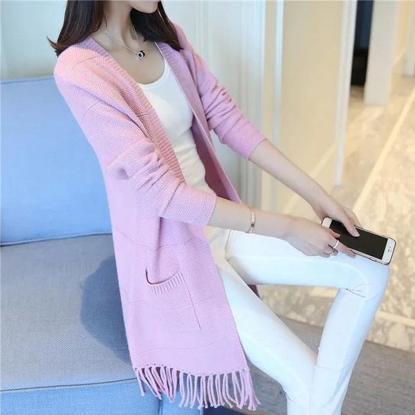 women's knits & tees spring and autumn mid-length knit sweater cardigan 2021 korean loose coat women, White
women's knits & tees spring and autumn mid-length knit sweater cardigan 2021 korean loose coat women, White