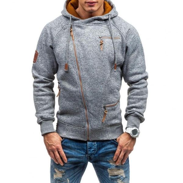 men's hoodies & sweatshirts men coat solid color multi pockets individual oblique zipper thick winter hoodie for daily wear, Black
men's hoodies & sweatshirts men coat solid color multi pockets individual oblique zipper thick winter hoodie for daily wear, Black