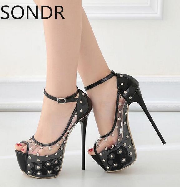 women rivet high heels shoes fashion rivets footwear with clear word 2021 fish mouth platform stiletto dress, Black
women rivet high heels shoes fashion rivets footwear with clear word 2021 fish mouth platform stiletto dress, Black