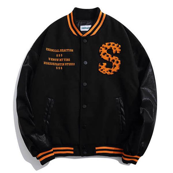 men's jackets 2021 arrival fashion cotton single breasted rib sleeve thick jacket bomber with embroidered men's leopard baseball c, Black;brown
men's jackets 2021 arrival fashion cotton single breasted rib sleeve thick jacket bomber with embroidered men's leopard baseball c, Black;brown