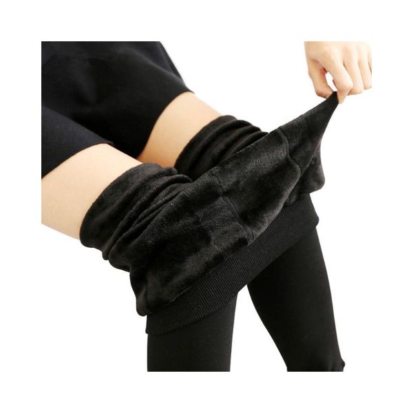 women's leggings warm pants winter thick female woman thermal tights super soft wool, Black
women's leggings warm pants winter thick female woman thermal tights super soft wool, Black